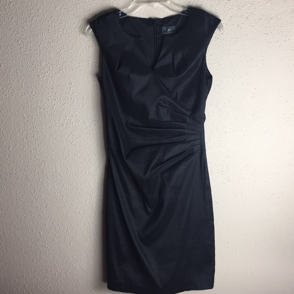 Adrianna Papell Formal Evening Dress Ruched Waist